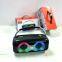 RGB Party Speaker Double Horn mini outdoors portable Speaker box Rechargeable Speaker With Coloured Lights DJ sound