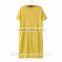 High quality women comfortable women clothing latest new longline t shirt design TS023