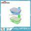 2 Sections Square Silicone Lunch Box Container School Picnic with spork