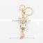 2015 Latest Funny Keychain,Hot Sell Crystal Fox Shape Metal Keychain