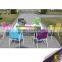 Popular design best price outdoor rattan garden furniture set cafe table and chair used