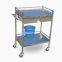Thickened Stainless Steel with One Drawer Medical Beauty Cart Rack Hospital Nursing Treatment Trolley