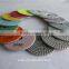 New 7 step wet polishing pads with round edge