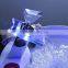 Color Changing LED Waterfall Bathroom Sink Faucet with Pop up Waste Lift
