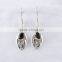 Aura Of Beauty Garnet Earring, Wholesale Silver Jewelry, 925 Silver Jewelry