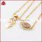 18K Gold Filled Oval Drusy Necklace Dainty Druzy Chain Necklace