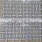 Basketwave Marble mosaic Tiles(Pure White+Timber Grey Marble)