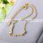 925 silver love letter shaped girls gold bracelet