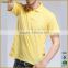New design cheap yellow solid color polo t shirts factory 100%polyester men