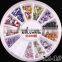 12 Color Wheels Art Supplies Mini Acrylic Nail Art Rhinestone Manicure Wheels