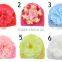 Hot sale knitted baby hat with big fabric flower