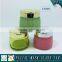 120ML Green and Pink coloured glass cosmetic jar