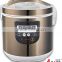 5L NEWEST ROUND RICE COOKER WITH IMD TOUGHING PANEL, LED DISPLAY, 10 PROGRAMS, SILVER+BLACK COLOR