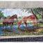 Chinese high quality embroidered canvas oil painting, gobelin fabric