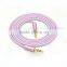 Slim Flexible Gold Plated 3.5mm Audio Cable for Car Aux Stereo Cable