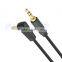 Aluminum Shell 3.5mm Auxiliary 90 degree Right Angle Audio Cable