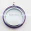 hot selling 316L stainless steel colored screw enamel large floating charms locket 30mm