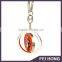 Advertising Cute fish logo spinning keychain