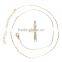 Newest 2015 mens yellow gold white gold cross necklace for men