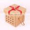 New design Natural OEM hamburger paper box