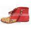 Red pretty flower young lady casual shoes