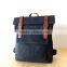 Waterproof Waxed Canvas Backpack With Custom Design Logo