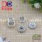 Plating color round shape prong snap fastener for baby clothing