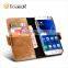ICARER Genuine Leather Wallet Case for Samsung Galaxy S7 with Card Slots and Stand Function