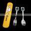 Exquisite design cartoon stainless steel cutlery set with unique box