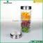 2000ml air-tight food glass storage container with metal lid