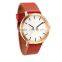 Tan leather strap custom watch best luxury watch oem quartz wristwatches