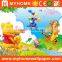 cartoon style amusement park scene wallpaper murals custom wallcovering for kids