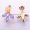 >>>2016 new fashion Korean style resin lady flower leaves stud earrings/