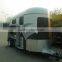 2 horse straight load deluxe horse floats with awning