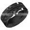 2016 best sales fashion carbon fiber inlay cz tungsten carbide rings