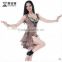 Wuchieal Belly Dance Costume for Performance, Ladies Sexy Leopard Dress