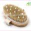 Bath Body Brush with Natural Bristles Exfoliating Dry Skin Brush