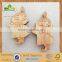 Laser cutting pine wood hanging tag for Christmas ornament