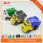 Plastic friction building toy car garbage truck 3pcs