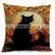 Pillow covers decorative halloween cushion cover Cotton Linen Square Throw Pillowcases Cover Pumpkin Decorative Cushion Cojin