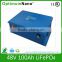Steel Case 48v lifepo4 solar battery 100ah with BMS