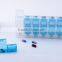 Plastic Spring AM/PM Pill Box,Weekly Pill Organizer,7 Day Pill Box With Guiding Spring