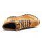 Suede leather brown lace-up hiking sport elevator shoes for men