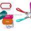 colors silicone key chains for kids