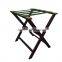 Convenience wooden hotel luggage rack
