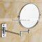 Double side adjustable wall mount magnifying makeup mirror with light shaving mirror