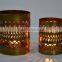 Decorative Metal Tea Light Candle Holder in Antique Brass IHA043
