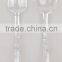 LFGB standrad full plastic detachable salad tongs in transparent colors
