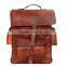 Real leather Rucksack handmade vintage bag backpack rucksack inner padding