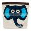 Sturdy Thicken Canvas Storage Box , Clothing Book Toy Cartoon Storage Basket for Nursery